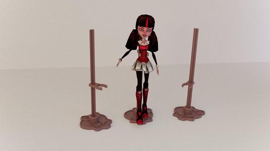 Monster-Style Doll Stand