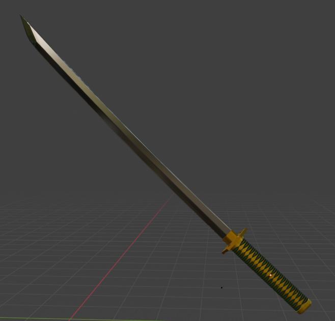 Aizen’s Katana – 3D Printable Sword with Metal Rod Support