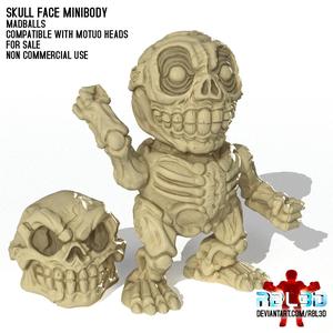 Madballs Skullface Head + Minibody + alternate head