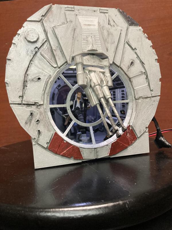 star wars Millennium Falcon Gun Turret Turret Diorama