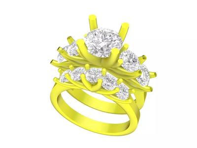 7051 luxury hongkong diamond women ring