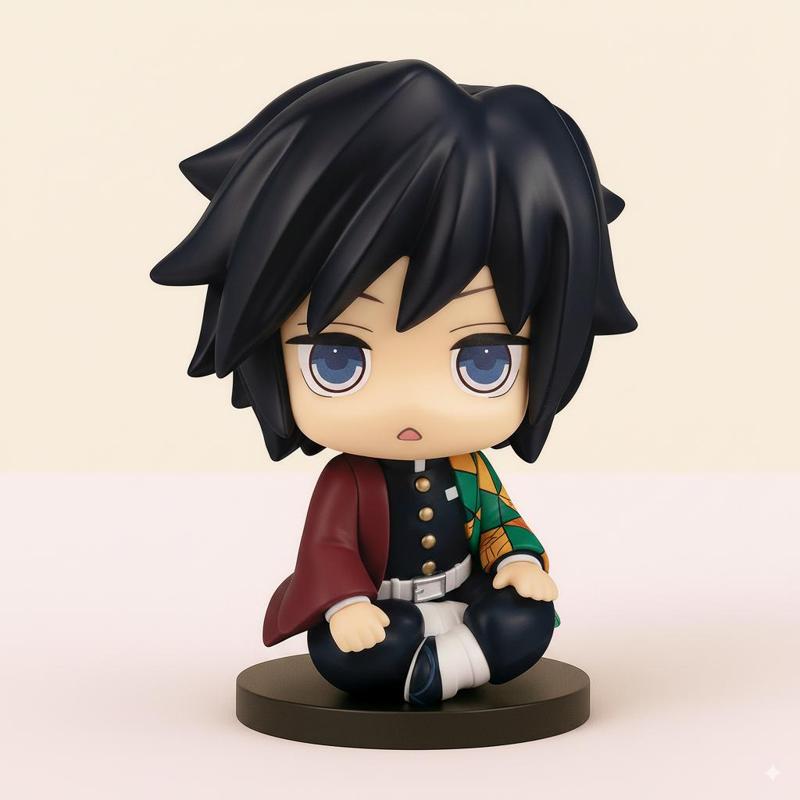💧 Giyu Tomioka Chibi - Kawaii Figure from Kimetsu no Yaiba