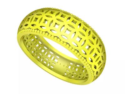 Fengshui Lucky Chinese Ancient Coins Women 24K Ring A4847