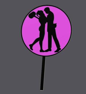 Cake Topper - Wedding - Harley Quinn