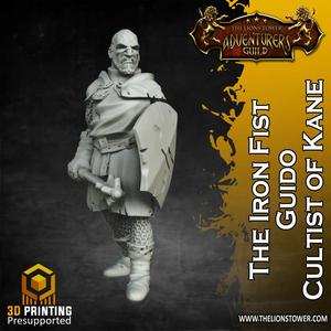 The Iron Fist, Guido - Cultist of Kane (32mm scale, Pre-supported miniature)