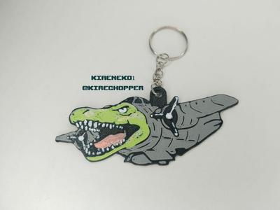 Crocodile euphonium key chain