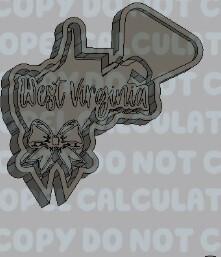 States with Bow Silicone Mold Housing - West Virginia