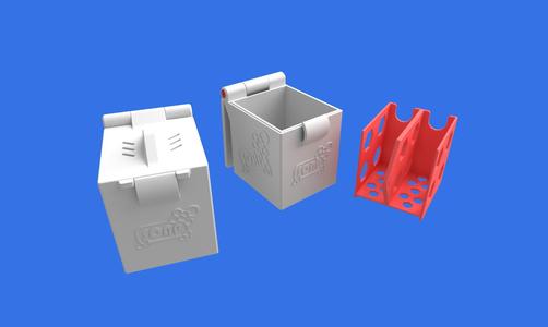 Transport box for solid soap