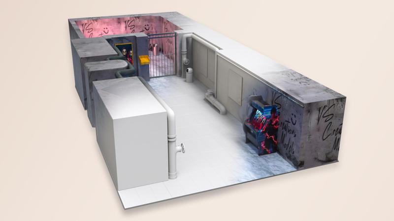 Game Scene 3d model Lowpoly