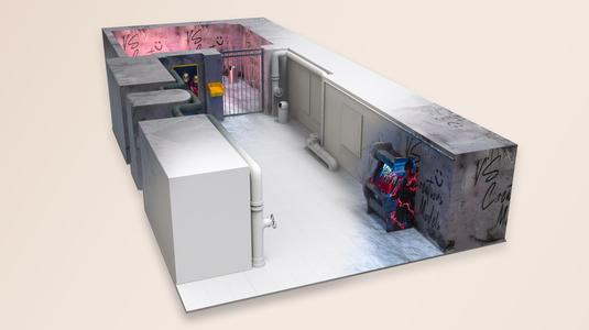 Game Scene 3d model Lowpoly