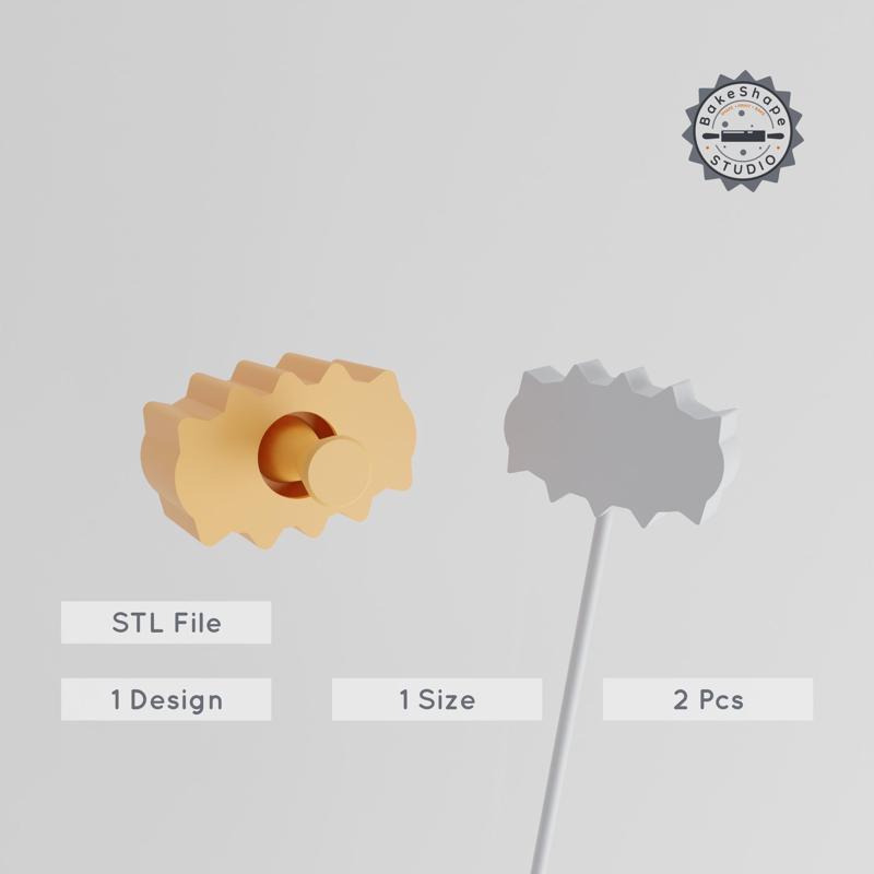 Sea Cucumber Cake Pop Mold, Ocean Life Sea Creature Design, Marine Animal 3D Print STL