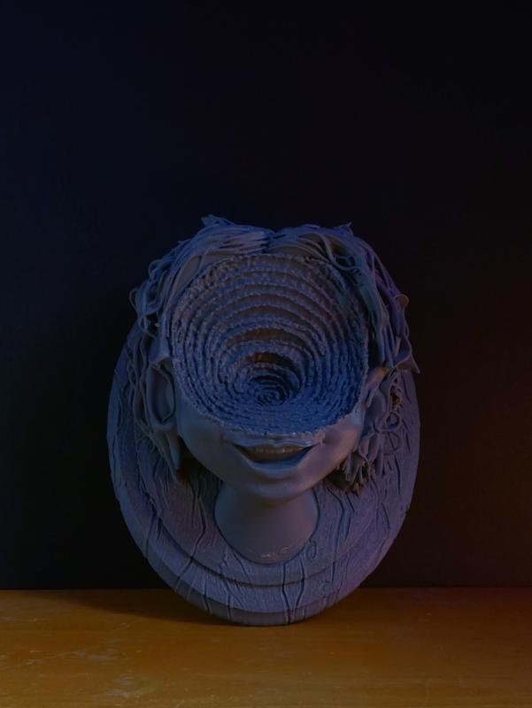 Junji Ito Uzumaki Inspired Spiral Girl Bust