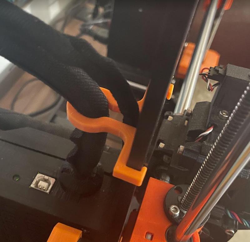 Prusa MK3S Z-cable & MMU2S Power Cable Holder