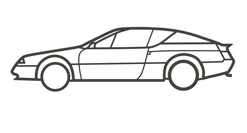 Alpine Renault GTA wall decor