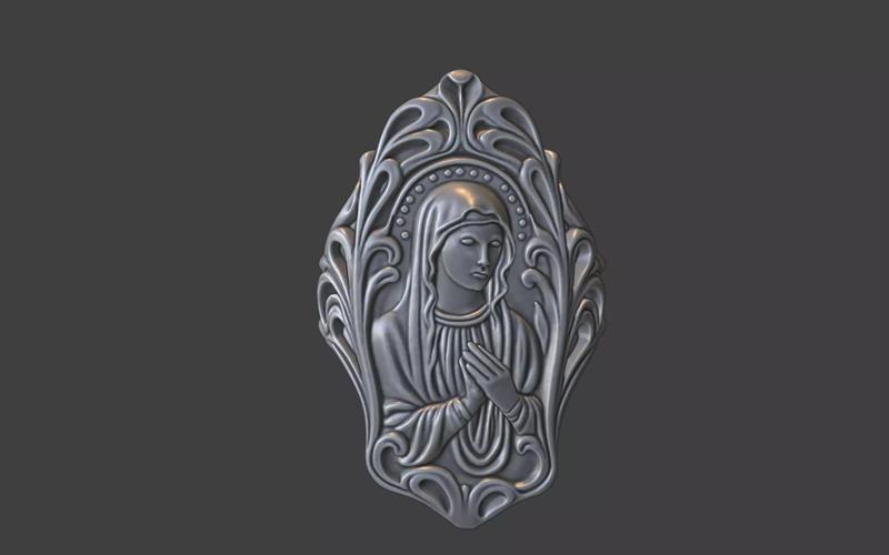 art nouveau mother mary virgin maria ring