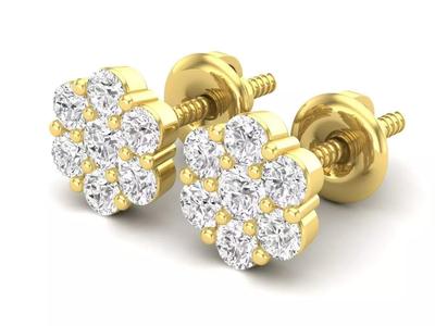 AV 721 Diamond cluster earrings