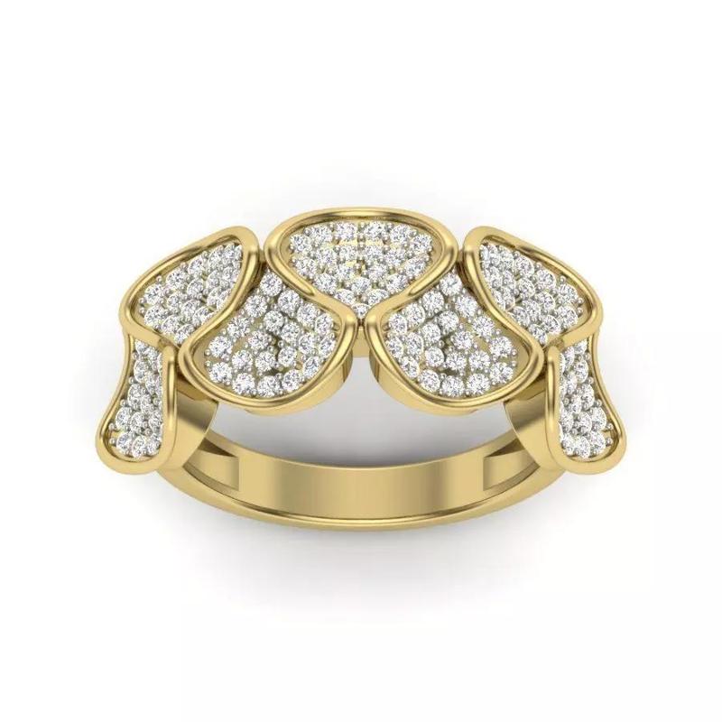 Solitaire Engagement Wedding Ring 3dm stl Render Detail