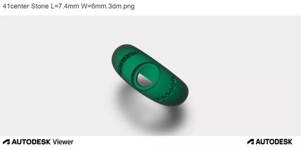 Majestic Mens 3D Ring Model with Oval Center Stone