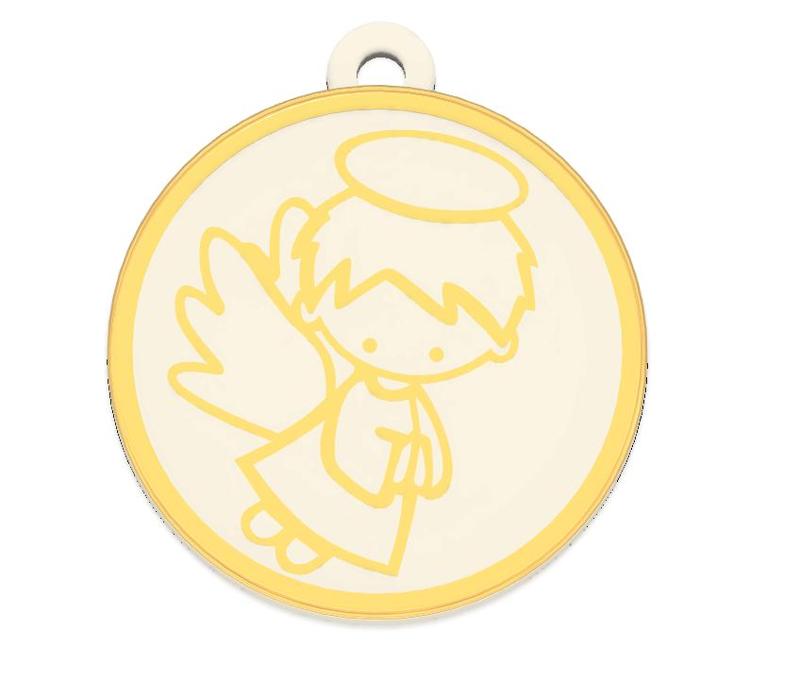 Angel keychain for communion or baptism