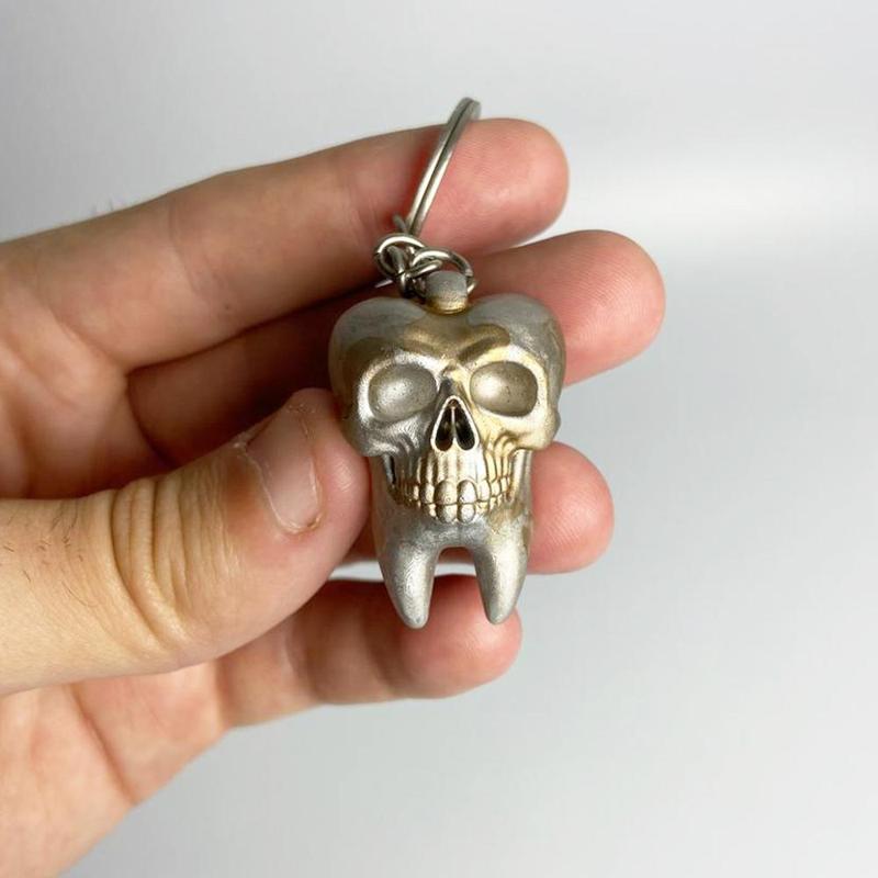Tooth Skull Keychain - halloween accessory