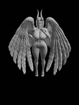Hot demon girl 3D model for printing-hot demon girl 3D model for printing