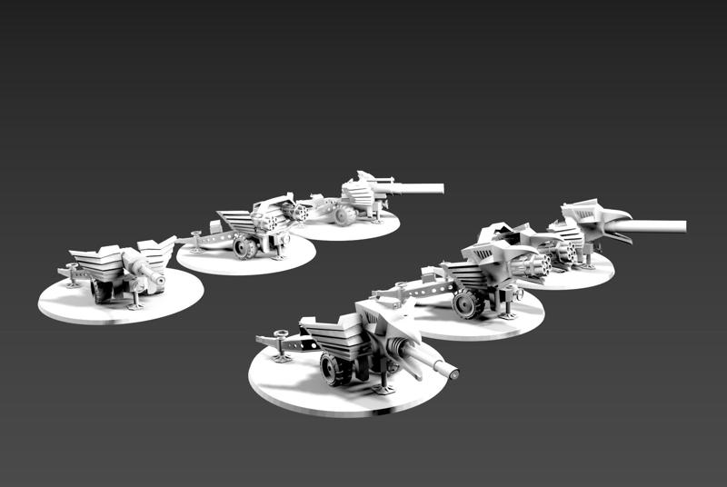 Baroque Futuristic Field Artillery