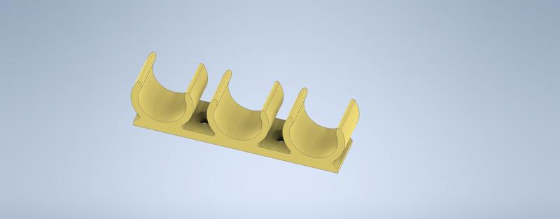 Cable clamp 20mm 3-way