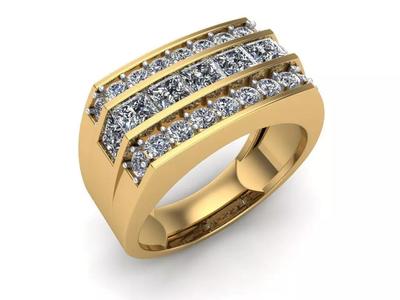 Man Diamond Ring - 24023