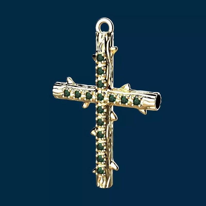 Pendant cross trunk - Dije cruz tronco