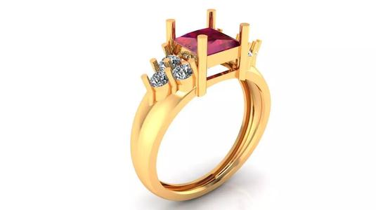 Women Ring 5 light weight princess cut women ring