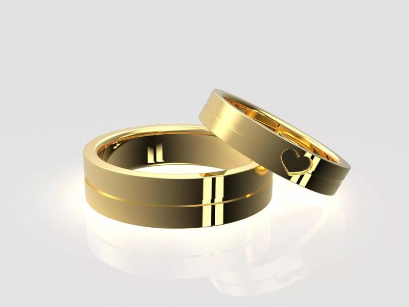 Love Wedding Bands 4-14US Sizes