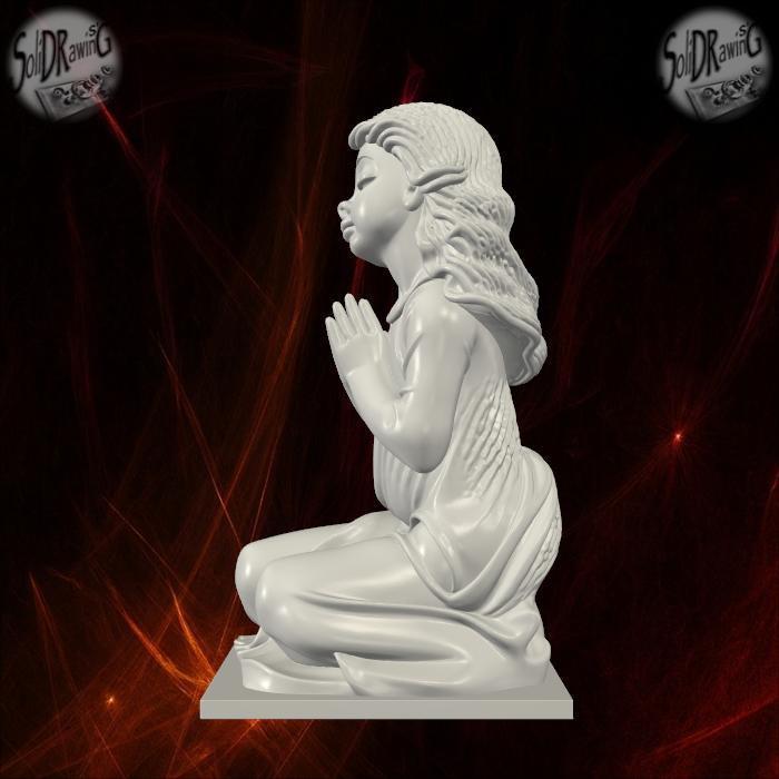 Divine Serenity Kneeling Girl – SoliDRawinGs SG712