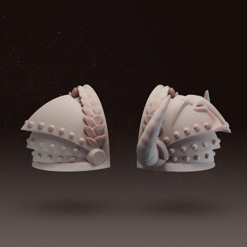 Minotaurs SM - SHOULDERS 2 - 3D PRINT