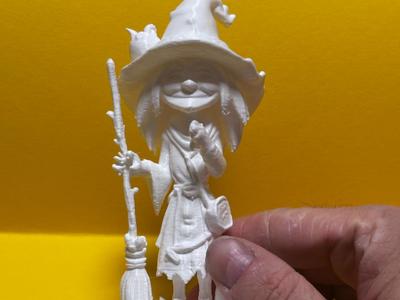 Halloween witch figurine