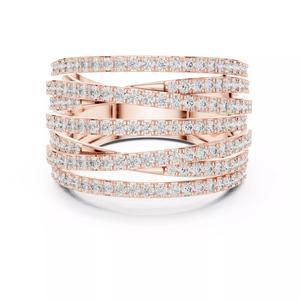 14mm Wide Round Cut Diamond Wedding Band 3DM STL Video