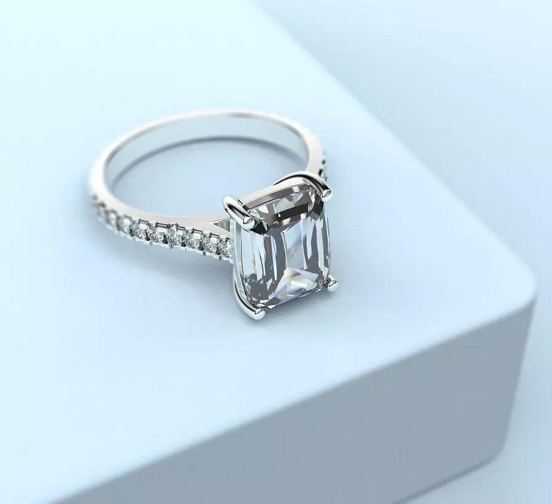 210906 R Classic ring with cushon quad gem