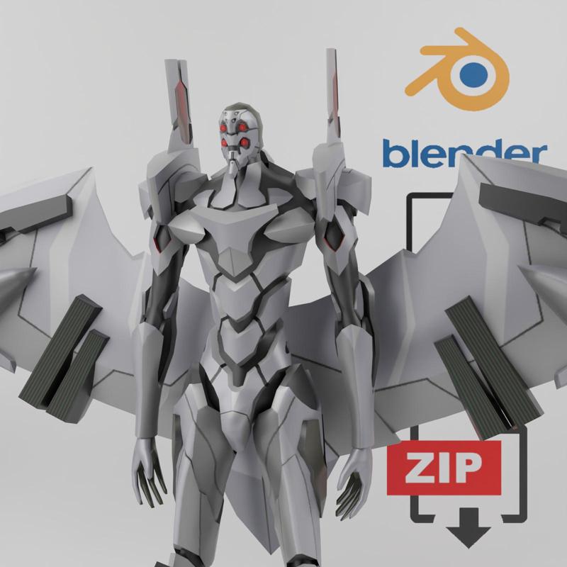 Evangelion EVA EURO Textured Lowpoly