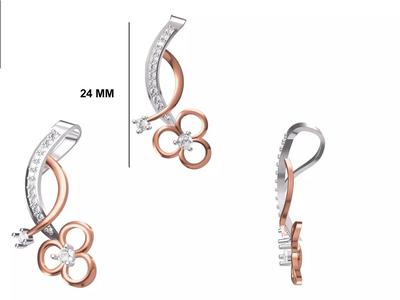 Women Unique Pendant STL OBJ FBX JCD Details