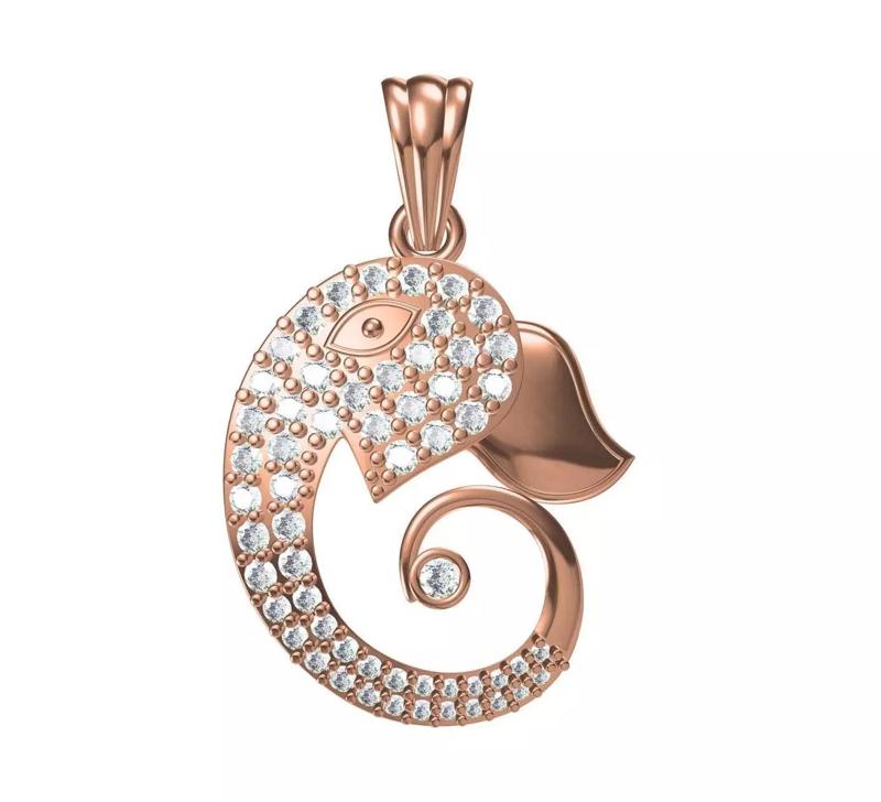 Women Unique Pendant STL JCD Details