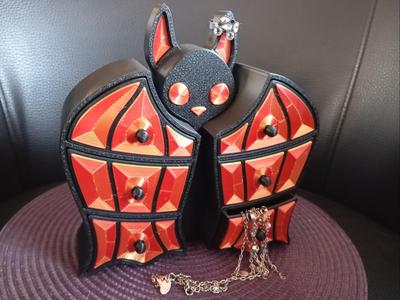 spooky bat jewelry drawer box