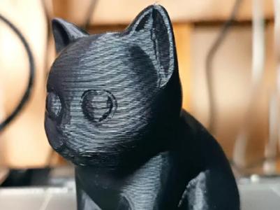 Cute kitten sculpture