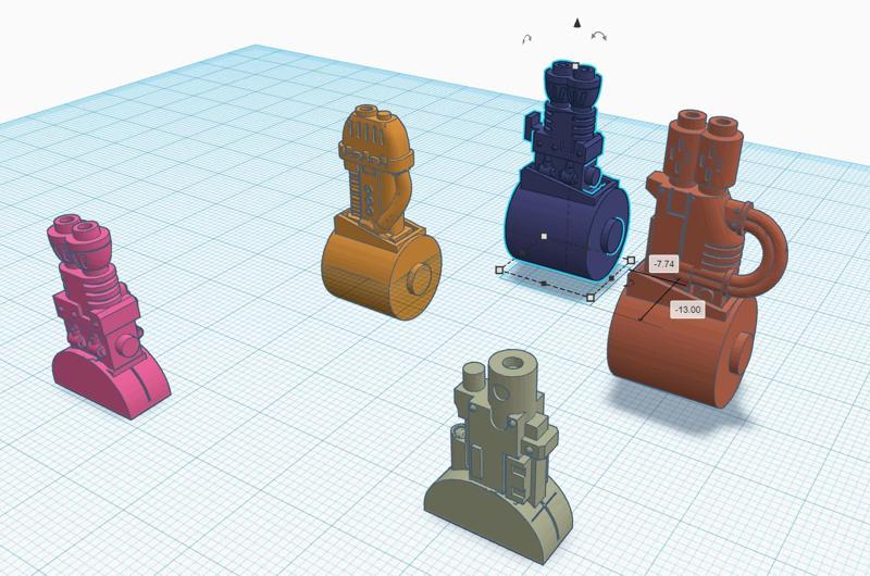 Dark Univers compatible Sponson and Hull guns