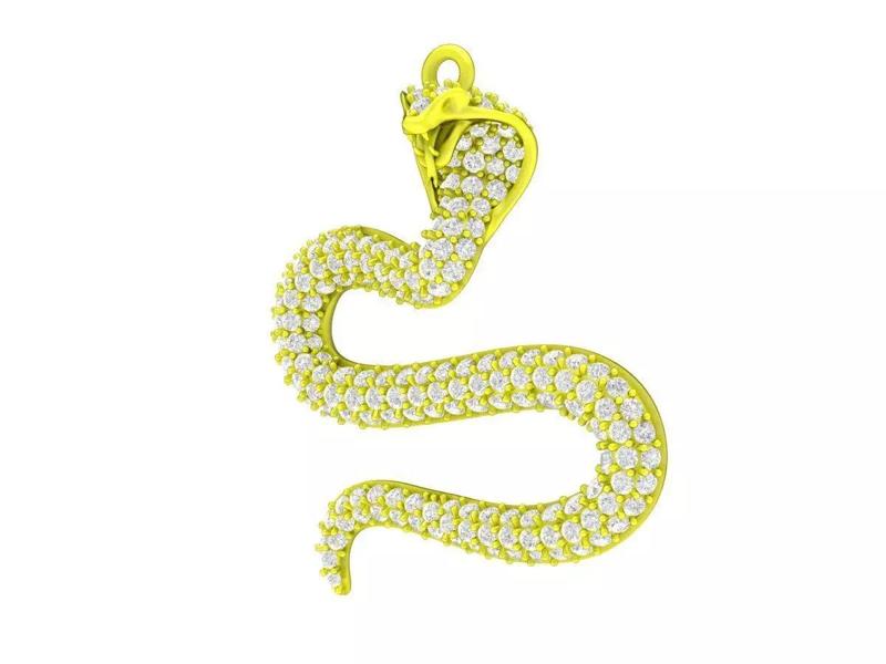 6943 Diamond Snake Croba Pendant