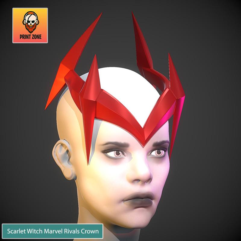 Scarlet Witch Crown _ Marvel Rivals (Stl File)
