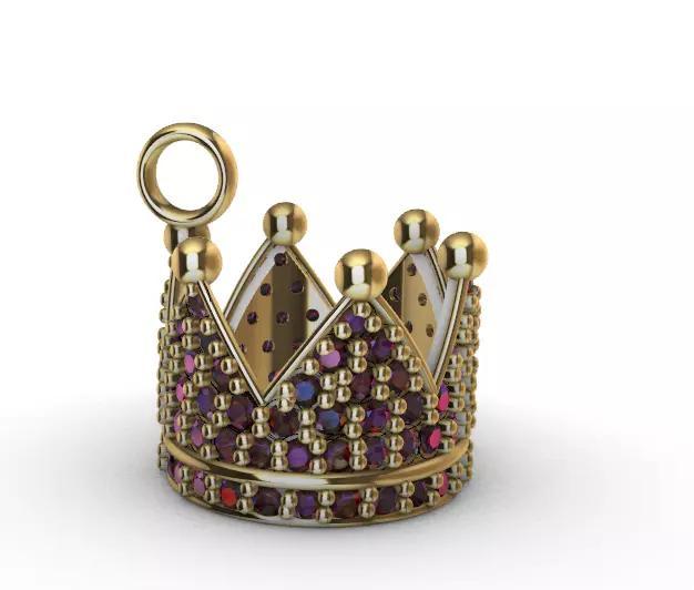 dijes- Colgante coronita -v-