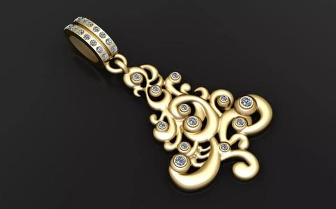 X MAS TREE PENDANT 3D PRINTABLE MODEL