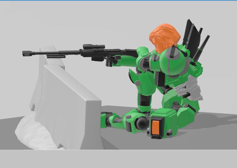 American Mecha Hurricane Unit hex base scenes