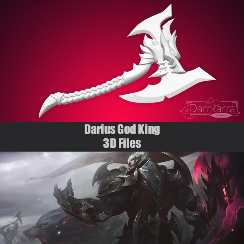 Darius God King League of Legends STL files