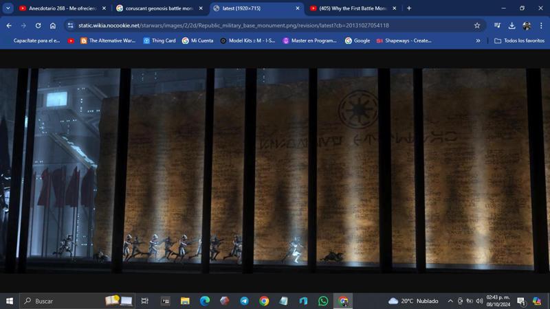 coruscant geonosis first battle monument