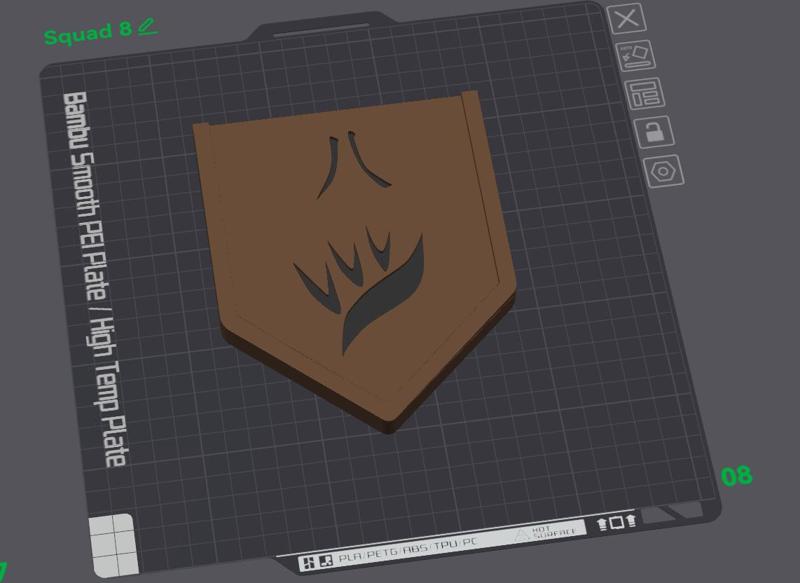 Bleach Shinigami squad 8 badge